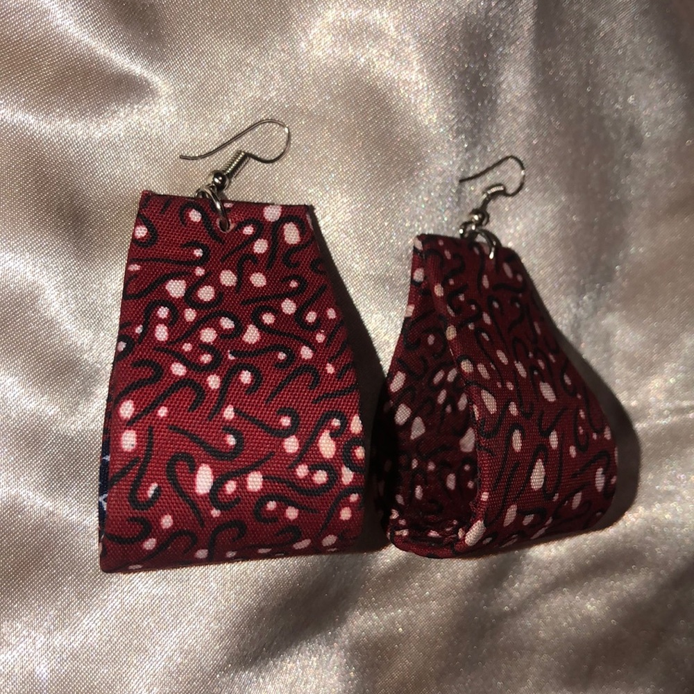 Ankara print earrings
